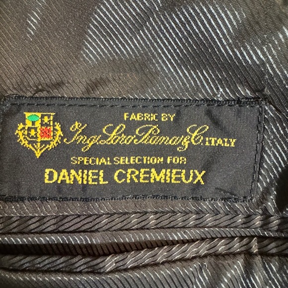 Daniel Cremieux Loro Piana Plaid Blazer Sport Coat Two Button Brown Mens‎ 44S - Picture 6 of 9